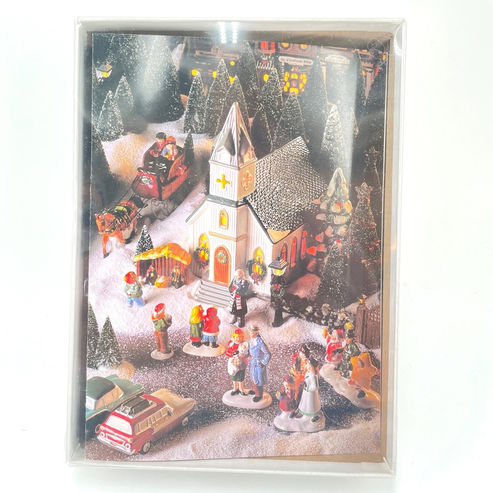 Dept 56 Original Snow Village Christmas Greeting Cards 18ct Box Sealed Unused